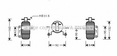 AVA QUALITY COOLING crd059 -  Осушитель, кондиционер